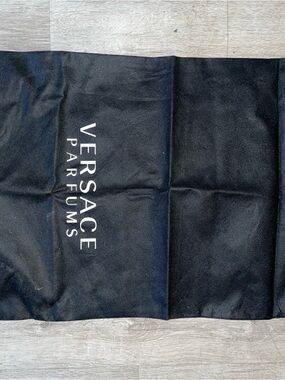 Versace Parfums Black Protective Drawstring Bag